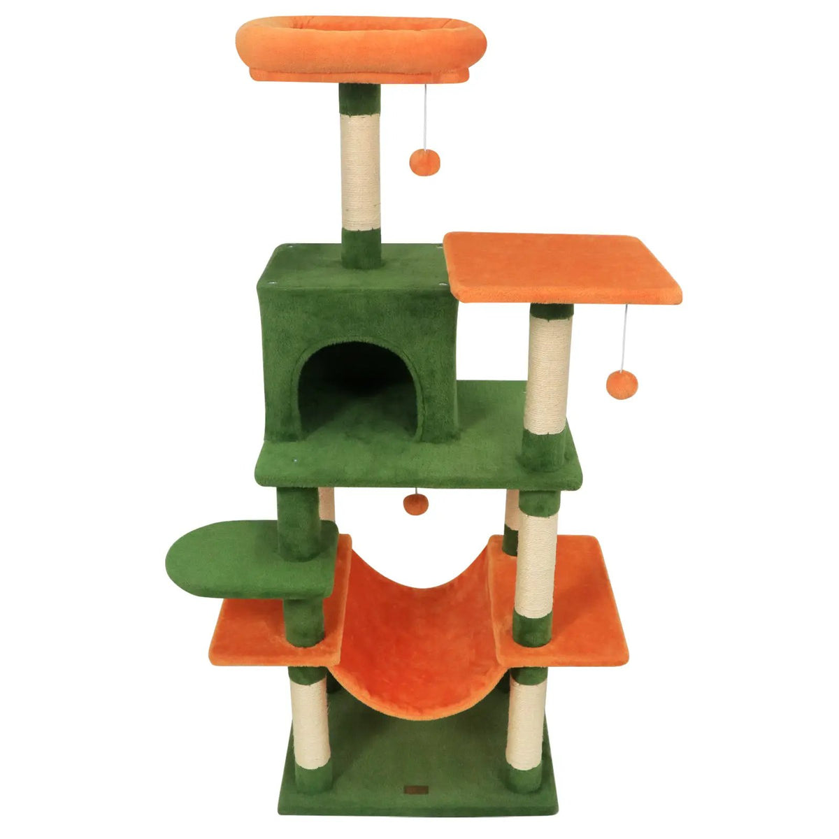 58" Multi-Level Cat Tree Soft Plush Cat Tower with Padded Top Perch, photo 18 of 40