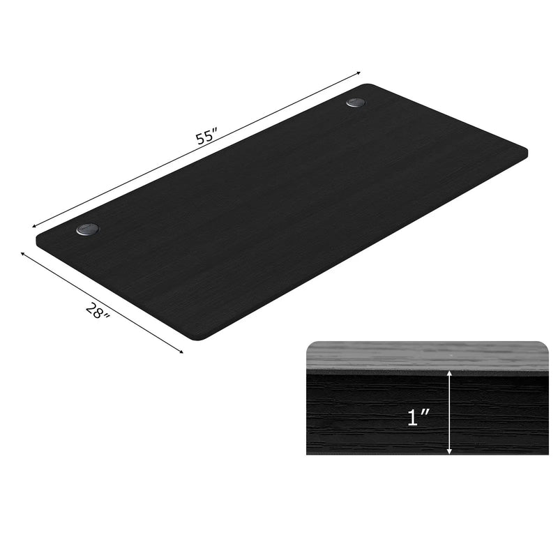 58 Inch x 28 Inch Universal Tabletop for Standard and Standing Desk Frame by DirectDeals