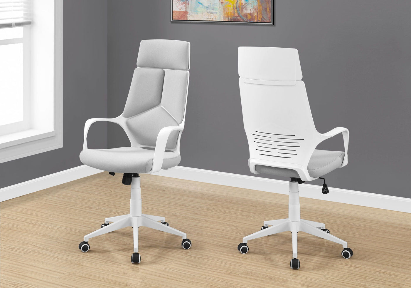 Office Swivel Chair, Adjustable Height, Ergonomic, Armrests, Contemporary & Modern by Unique Piece Furniture