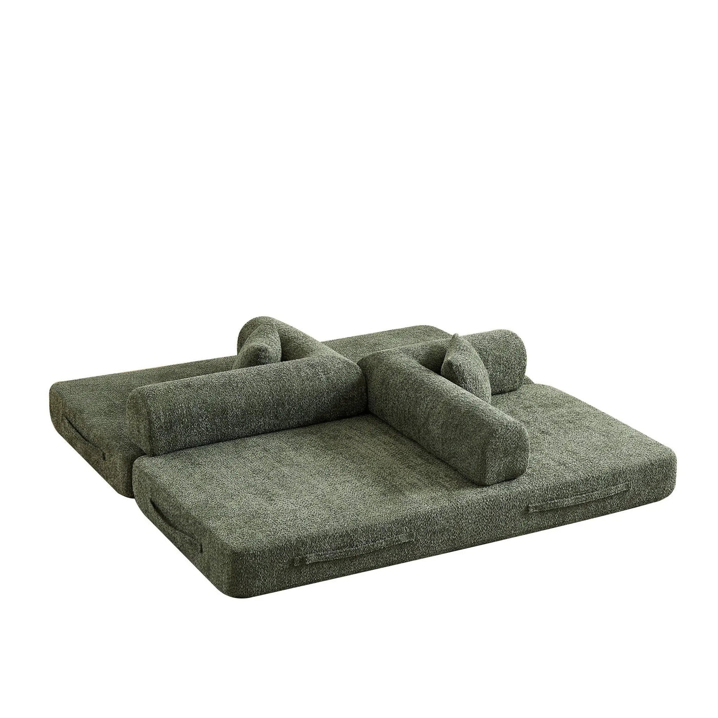 Convertible Sleeper Sofa Bed With Cylindrical Pillow by HouseOfZazla