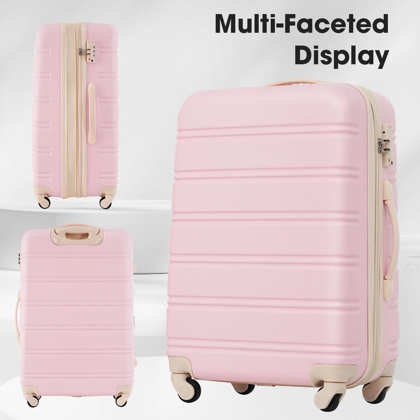 Hardshell Luggage Sets 2 Pieces + Bag Spinner Suitcase With Tsa Lock Lightweight 20" / 24" by HouseOfZazla