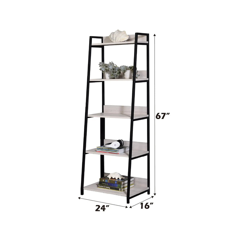 Wendral Natural & Black Finish 24"W Bookshelf by HouseOfZazla