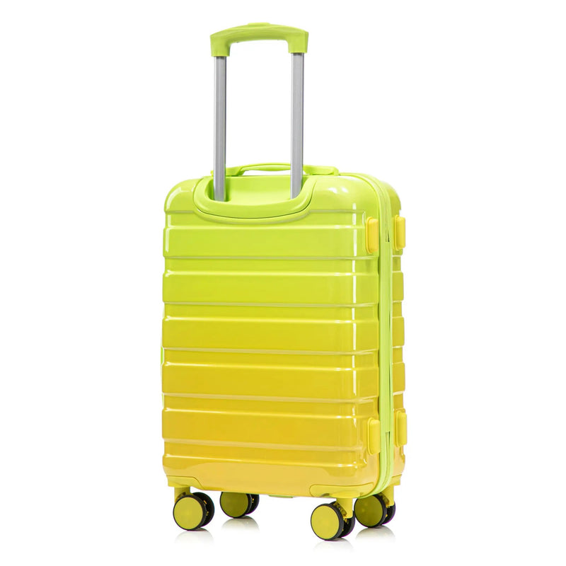 14'/20' 2-Piece PC Spinner Wheel Luggage Set with Gradient Color and Lock by HouseOfZazla