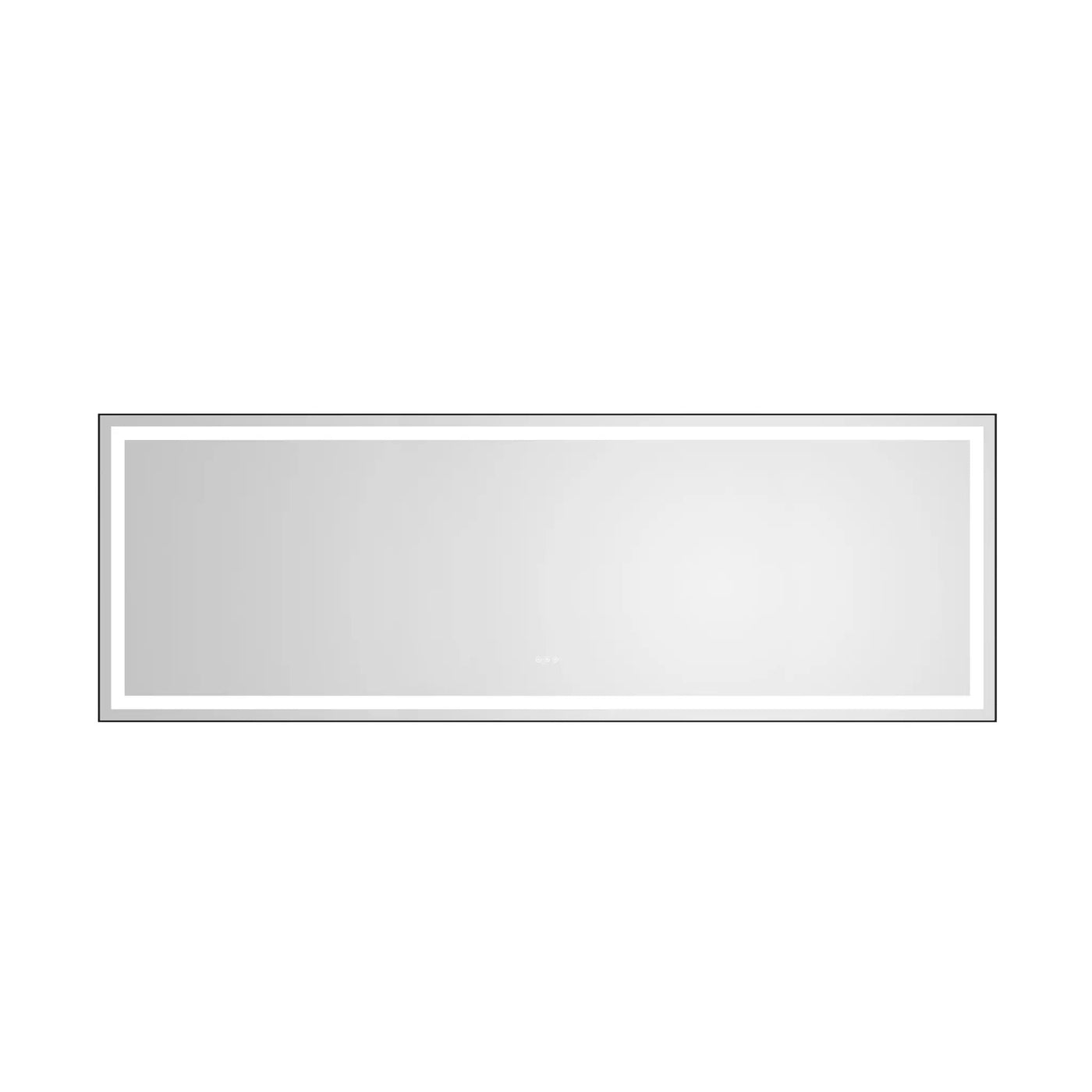 118" x 36" LED Bathroom Mirror with Aluminum Frame by HouseOfZazla