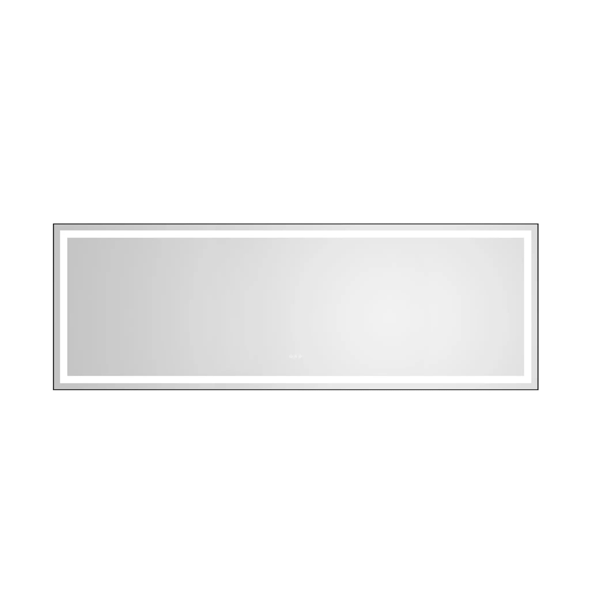 118" x 36" LED Bathroom Mirror with Aluminum Frame by HouseOfZazla