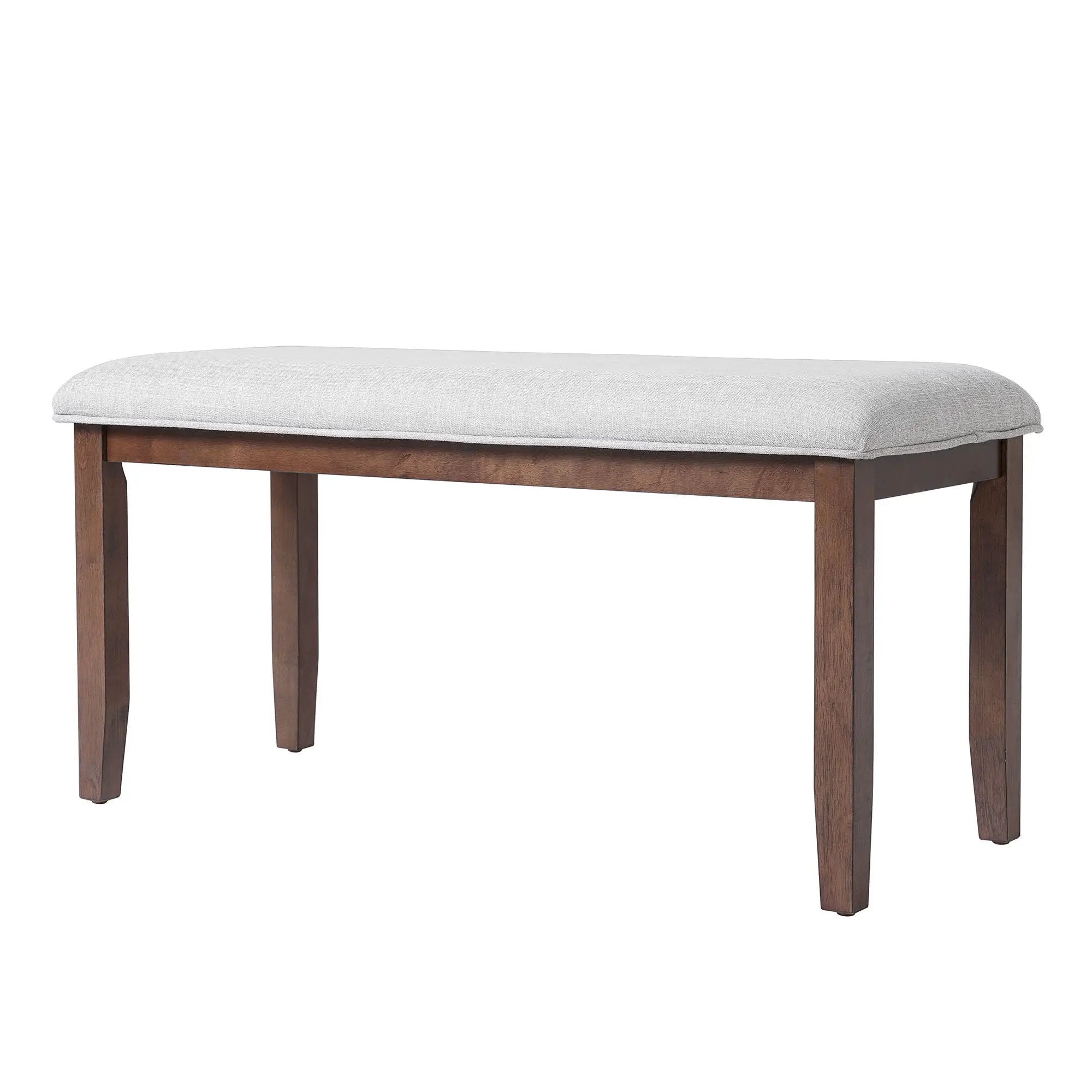 6 Piece Extendable Dining Table Set, Wood Table With Removable Leaf, 4 Upholstered Chairs And Bench - Cherry