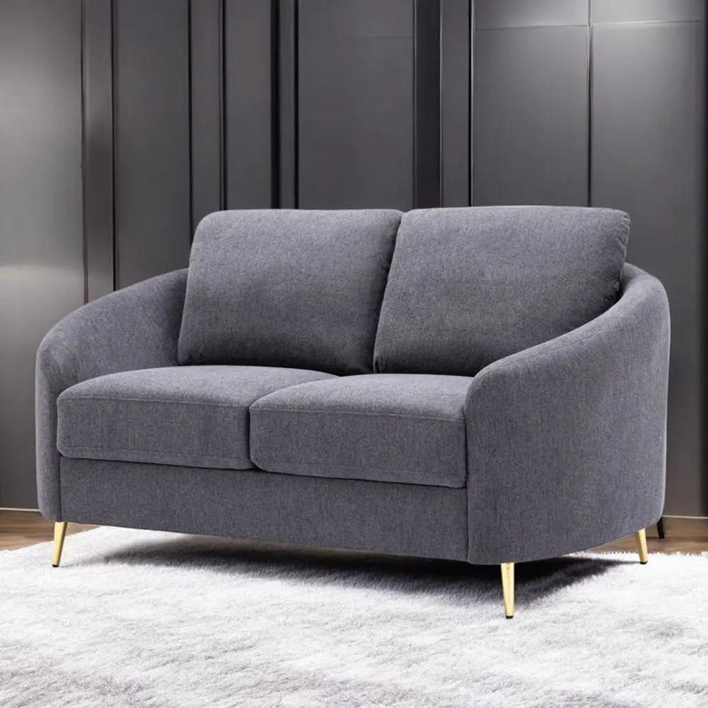 Yuina - Loveseat - Gray Linen by Unique Piece Furniture