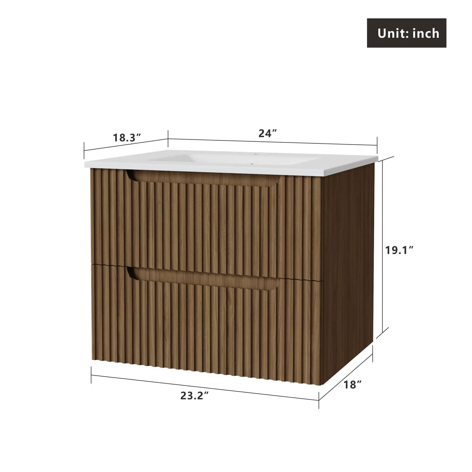 Wall Mounted Bathroom Vanity & Sink by HouseOfZazla