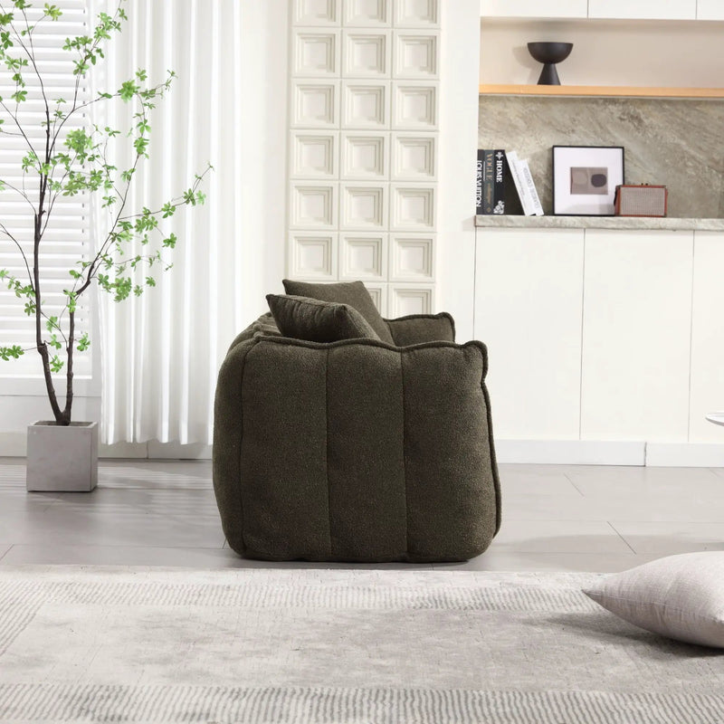 Cozy Beanbag Chair With High Resilience Foam Core For 2 by HouseOfZazla
