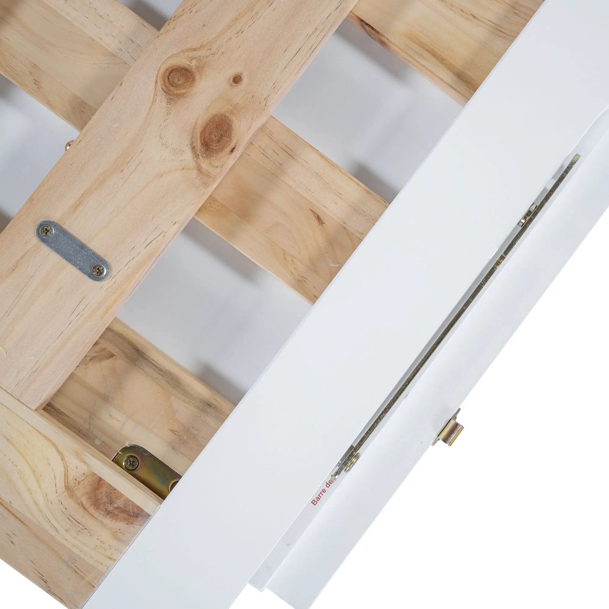 Murphy Bed With Frosted Glass Doors Design, Fake Drawers, Metal Legs by HouseOfZazla