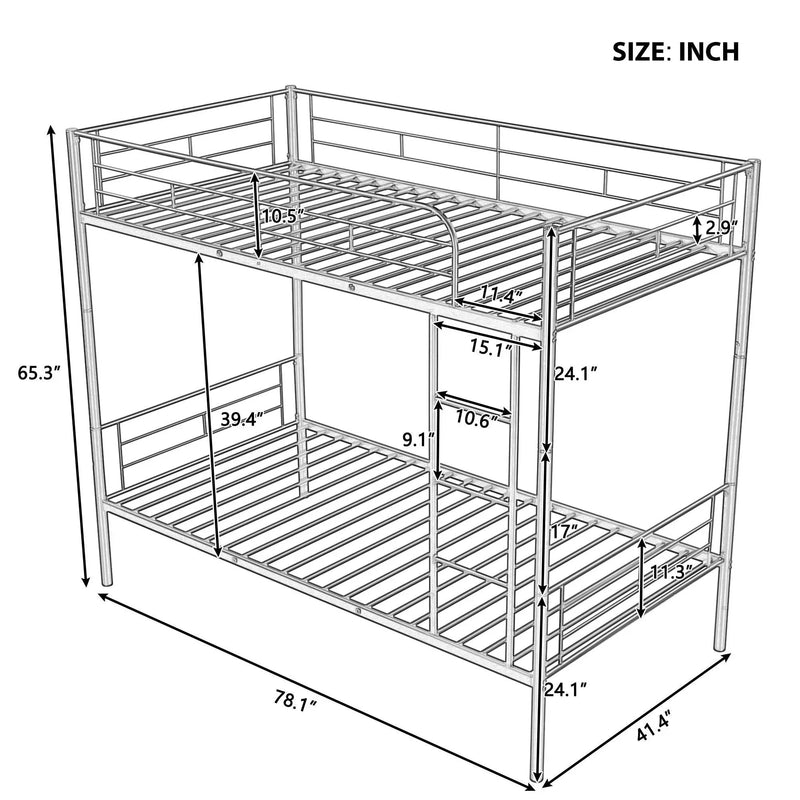 Steel Construction Bunk Bed by HouseOfZazla