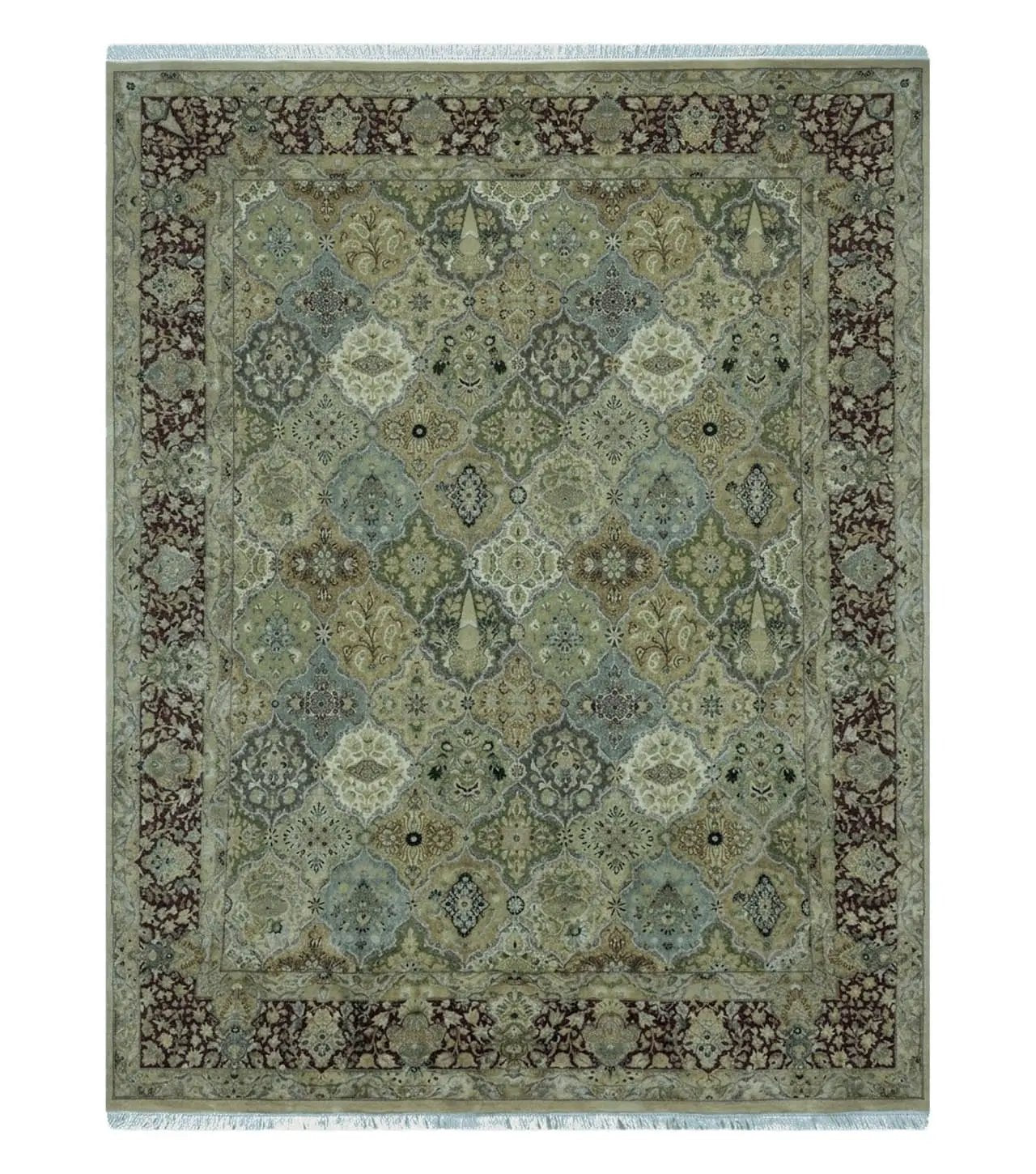 8' X 10' Safavieh Handmade Pakistan Oriental Floral Wool Rug Hand Knotted Organic by Jewel Rugs