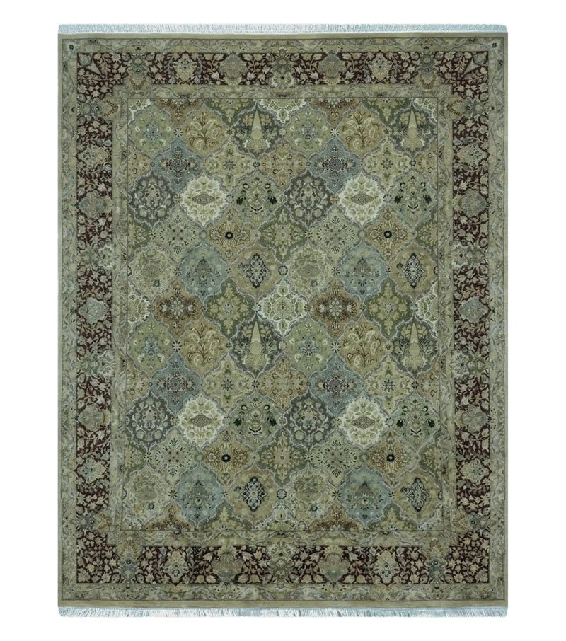 8' X 10' Safavieh Handmade Pakistan Oriental Floral Wool Rug Hand Knotted Organic by Jewel Rugs