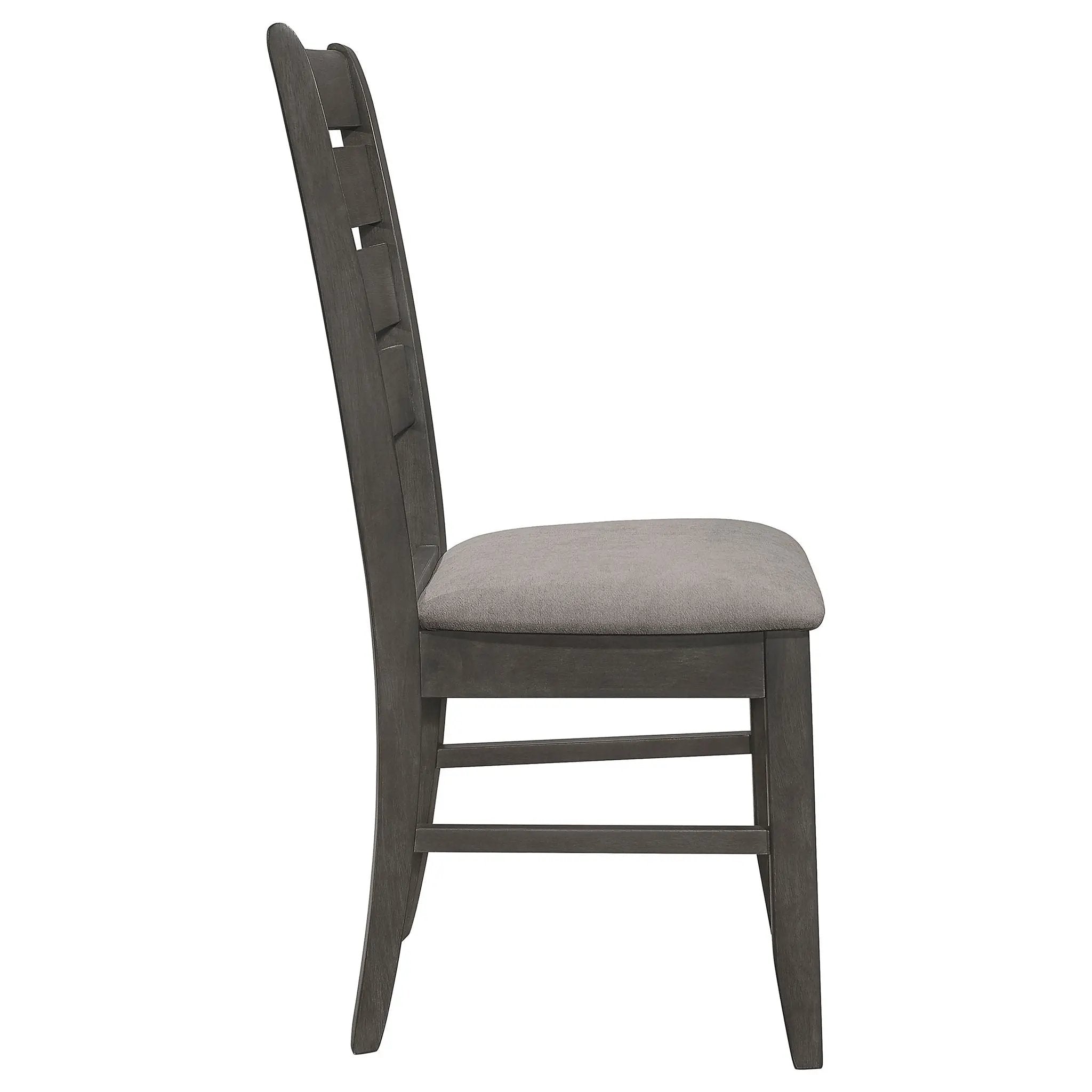 Padded Seat Side Chairs With Tapered Slats (Set of 2) by HouseOfZazla