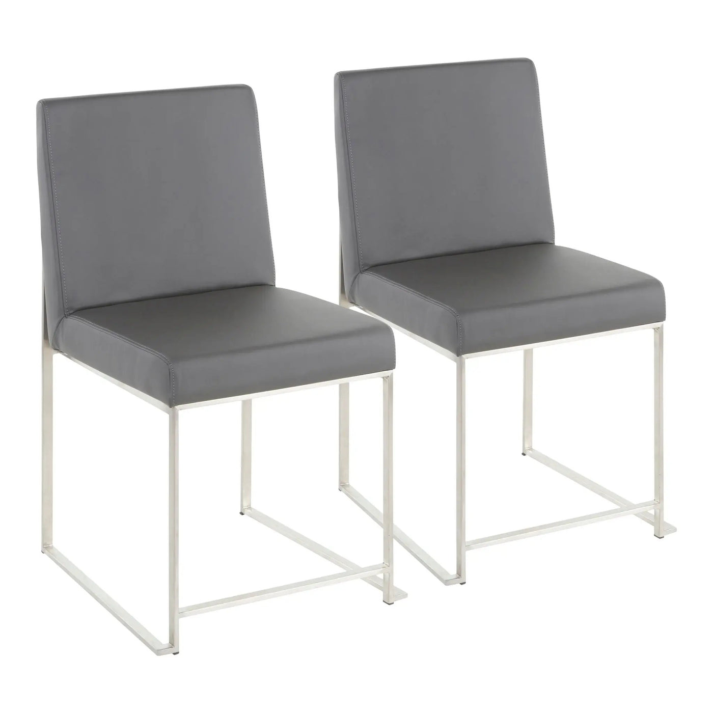 Fuji - Contemporary Modern Elegance High Back Dining Chair (Set of 2) by HouseOfZazla