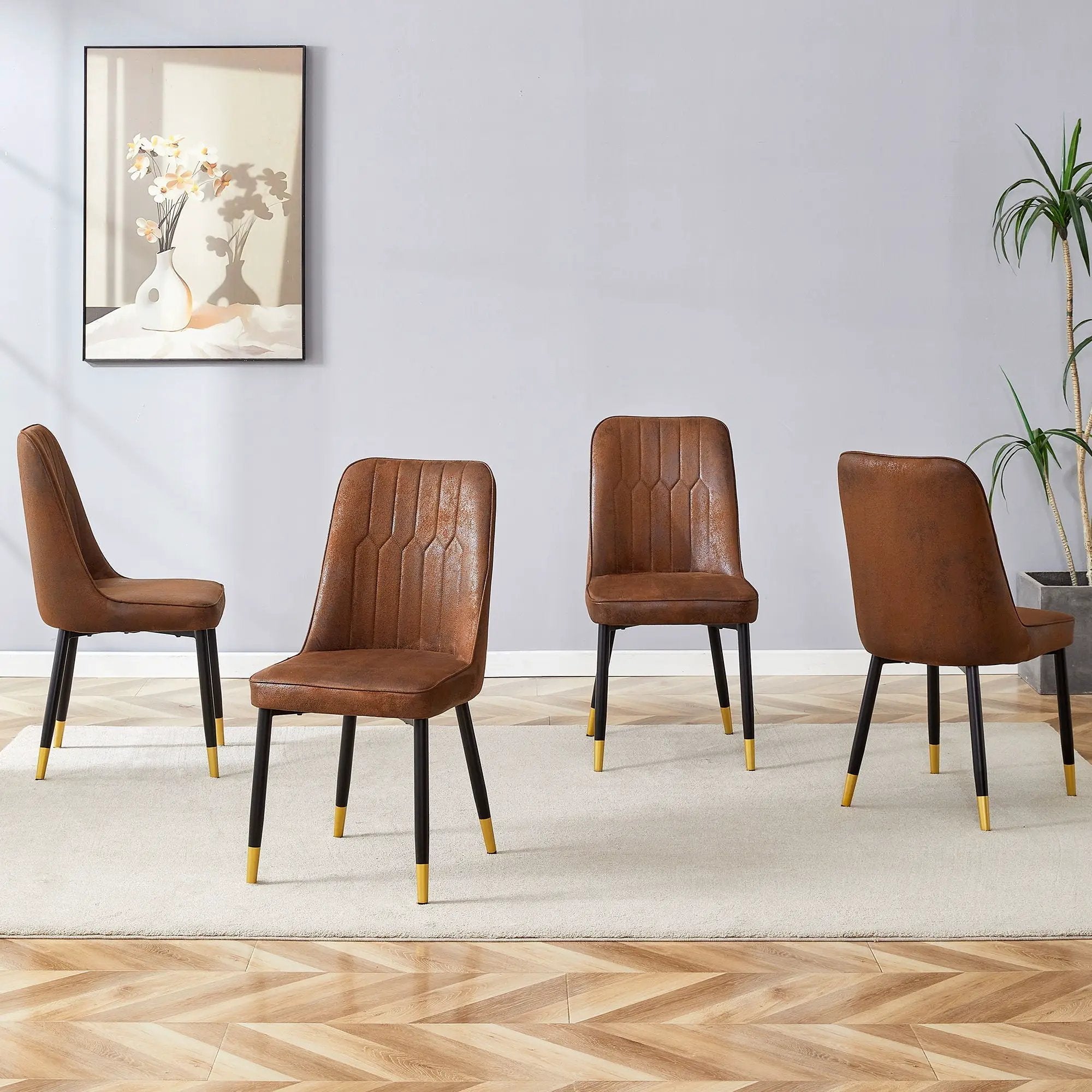 Modern Chair With Metal Legs by HouseOfZazla