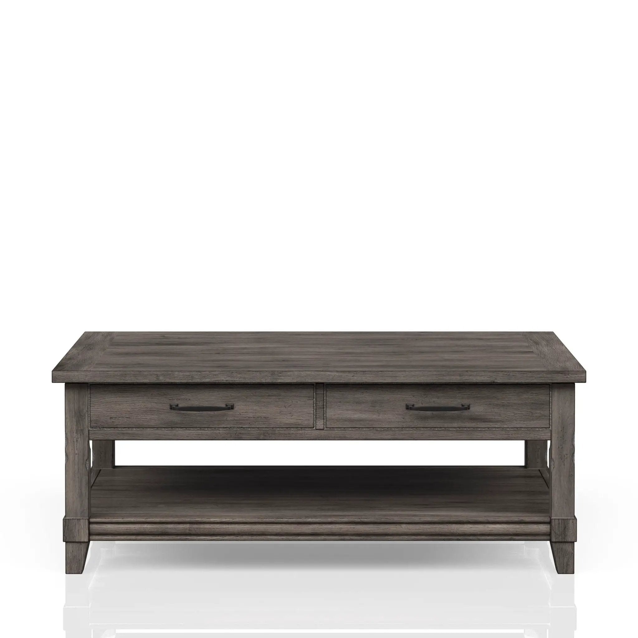 Lift Top Cocktail Table With Casters - Gray by HouseOfZazla