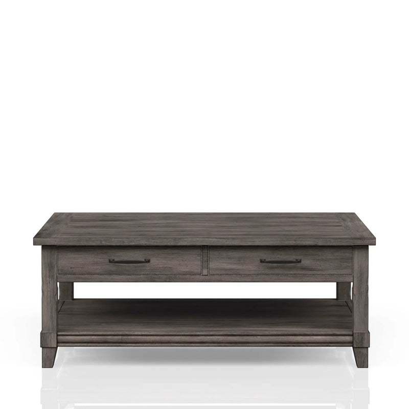 Lift Top Cocktail Table With Casters - Gray by HouseOfZazla