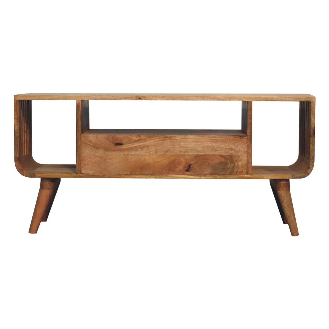 Solid Wood Soba Nordic Media Unit by HouseOfZazla