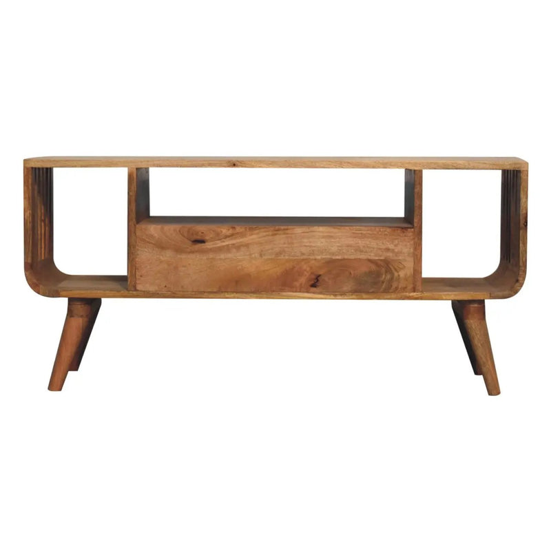 Solid Wood Soba Nordic Media Unit by HouseOfZazla