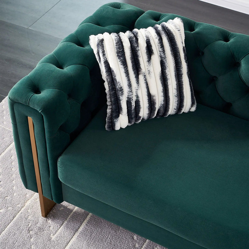 Chesterfield - Modern Tufted Living Room Sofa, 84.25''W Couch by HouseOfZazla