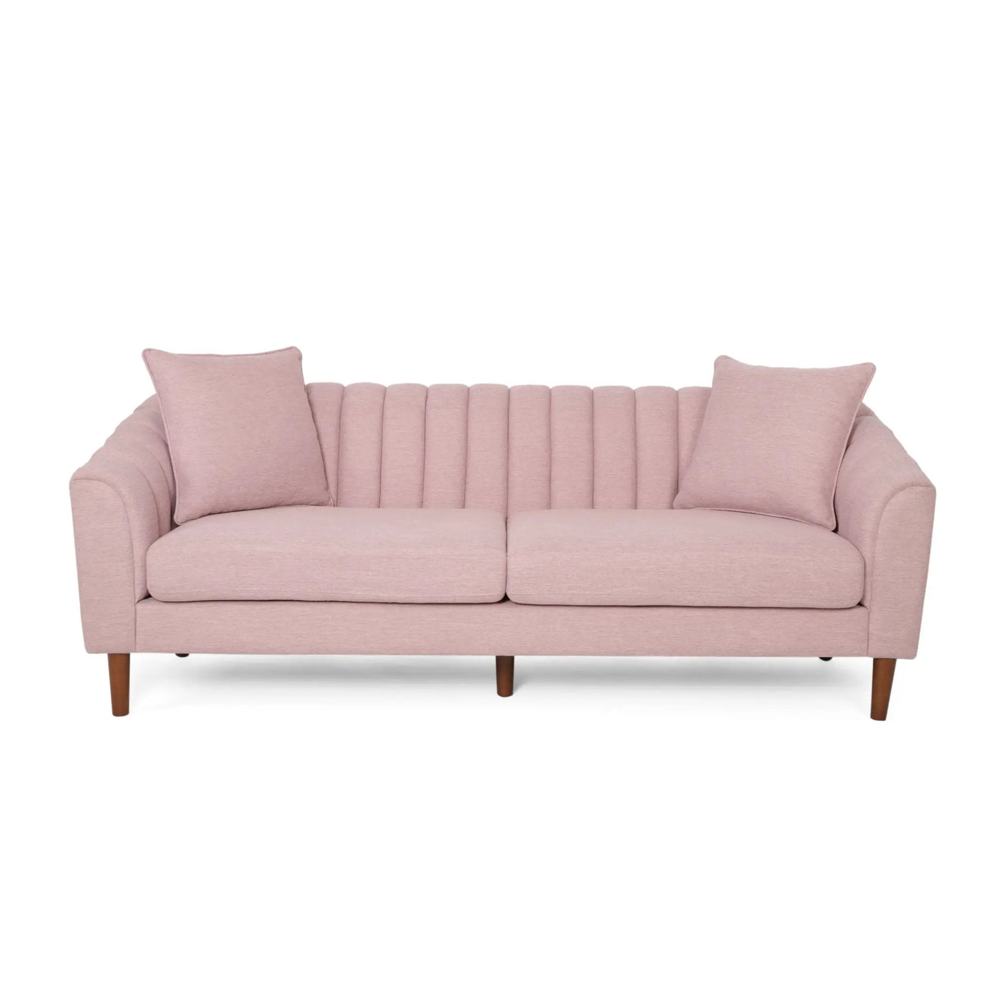 Contemporary 3 Seater Sofa With Plush Accents by HouseOfZazla