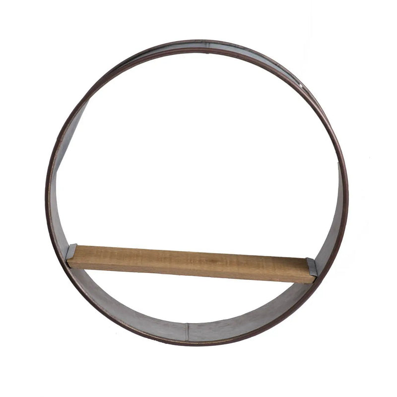 Farmhouse Round Metal Wall Planter (Set of 5) - Gray by HouseOfZazla