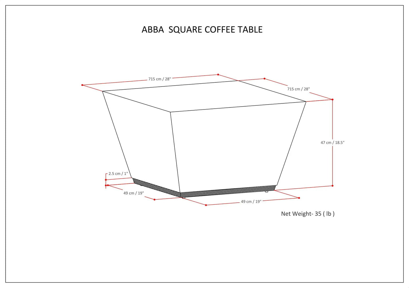 Abba - Handcrafted Coffee Table by Unique Piece Furniture
