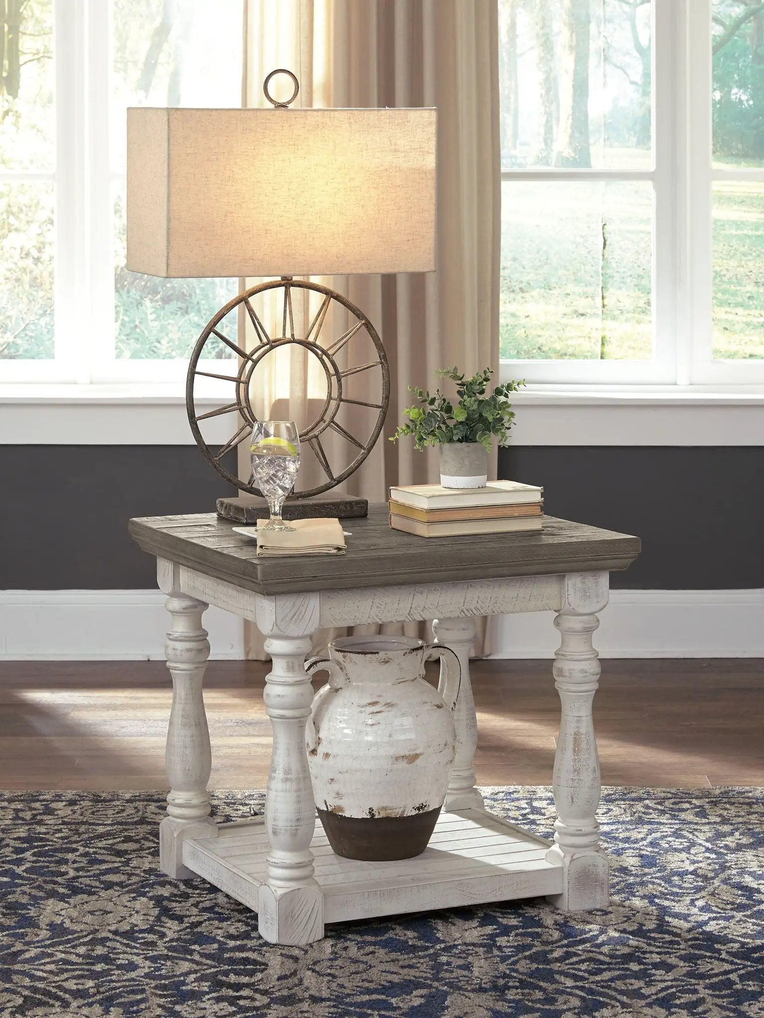 Havalance - Rectangular End Table - Gray / White by Unique Piece Furniture