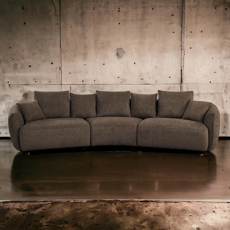 Bash - Anthology Boucle Sofa With Pillows - Brown by HouseOfZazla
