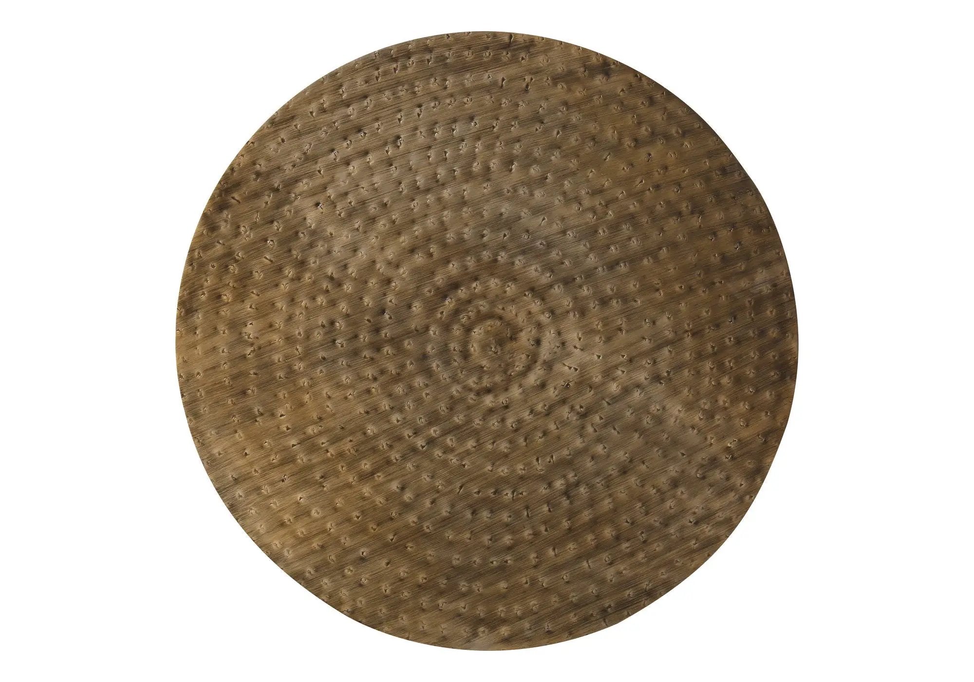 Drum Accent Side Table, Hammered Texture by HouseOfZazla