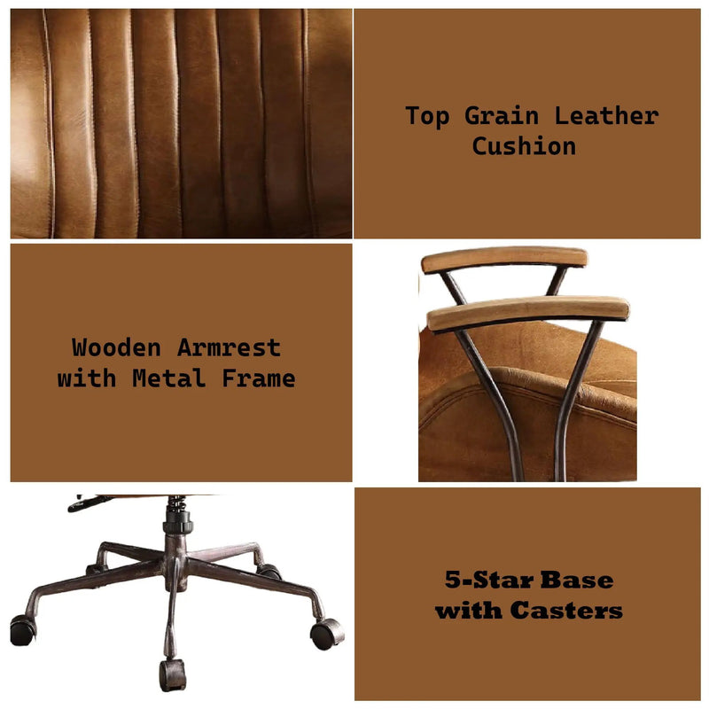 Hamilton - Top Grain Office Chair by HouseOfZazla