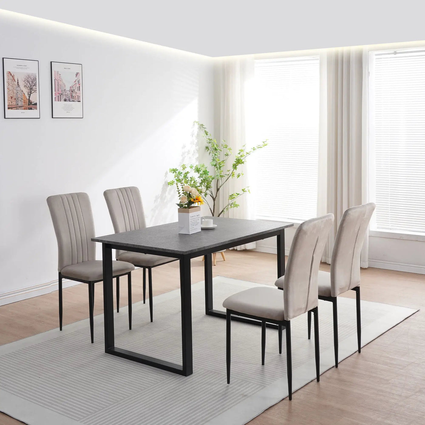 Velvet Dining Chairs For Dining Room (Set of 4) by HouseOfZazla