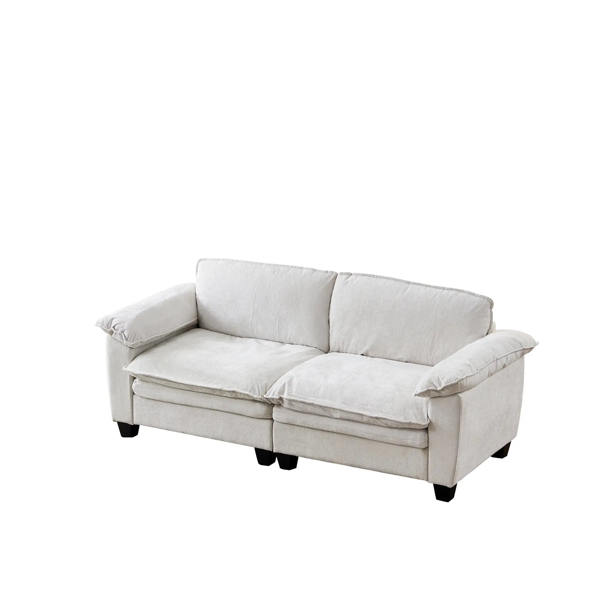 Luxury Chenille Upholstered Loveseat Couch by HouseOfZazla