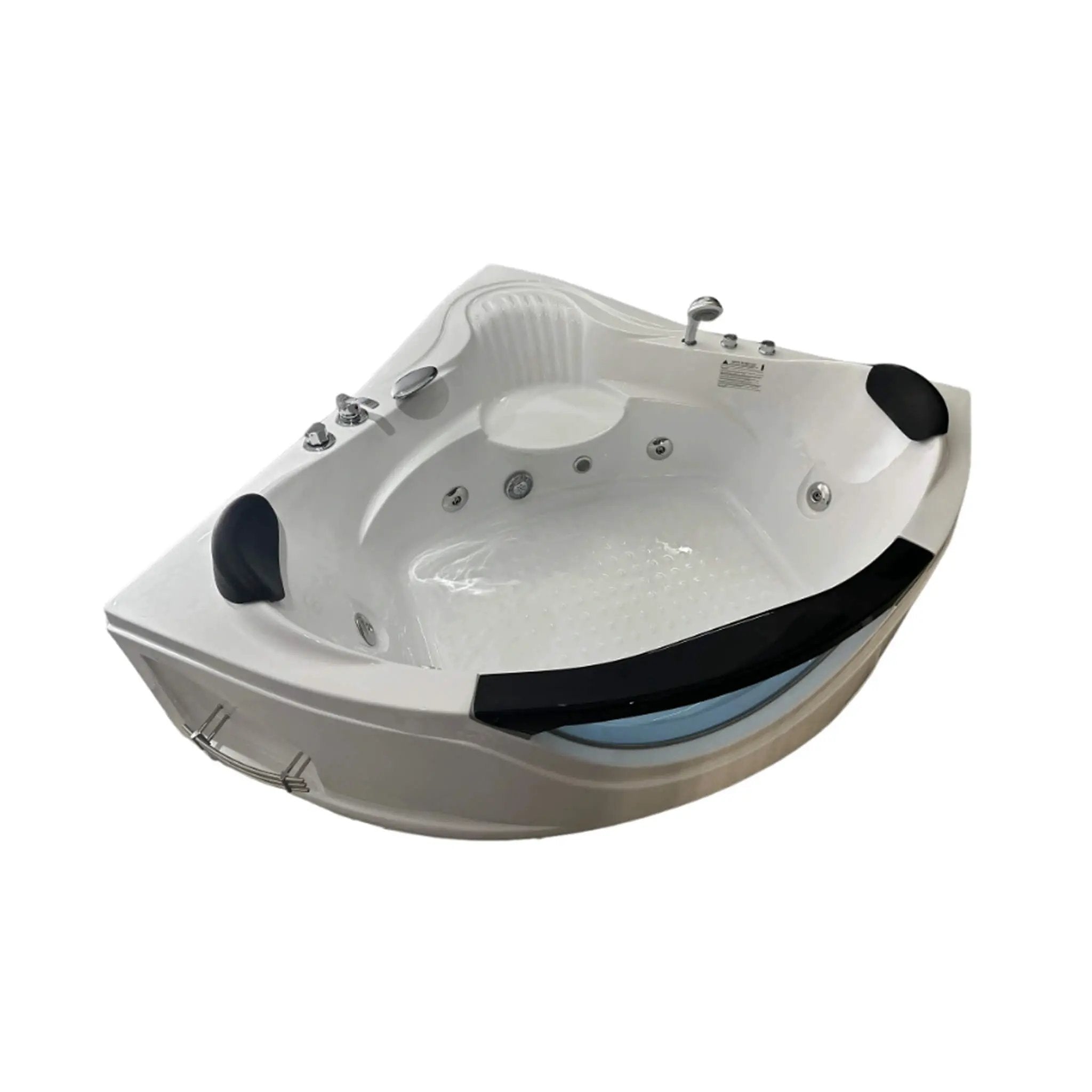 Nuvia Celestia 59-Inch 2-Person Luxury Corner Whirlpool Jetted Bathtub (SAK97310) by SAKSBY WHOLESALE