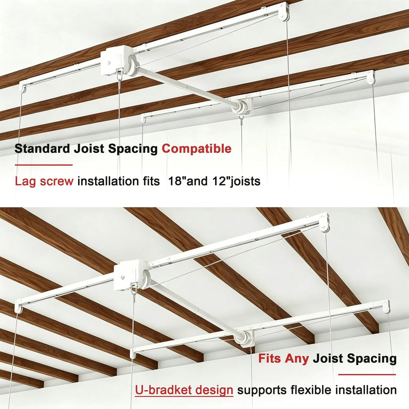 Overhead Garage Storage Rack 3x6 FT for High Ceilings by HouseOfZazla