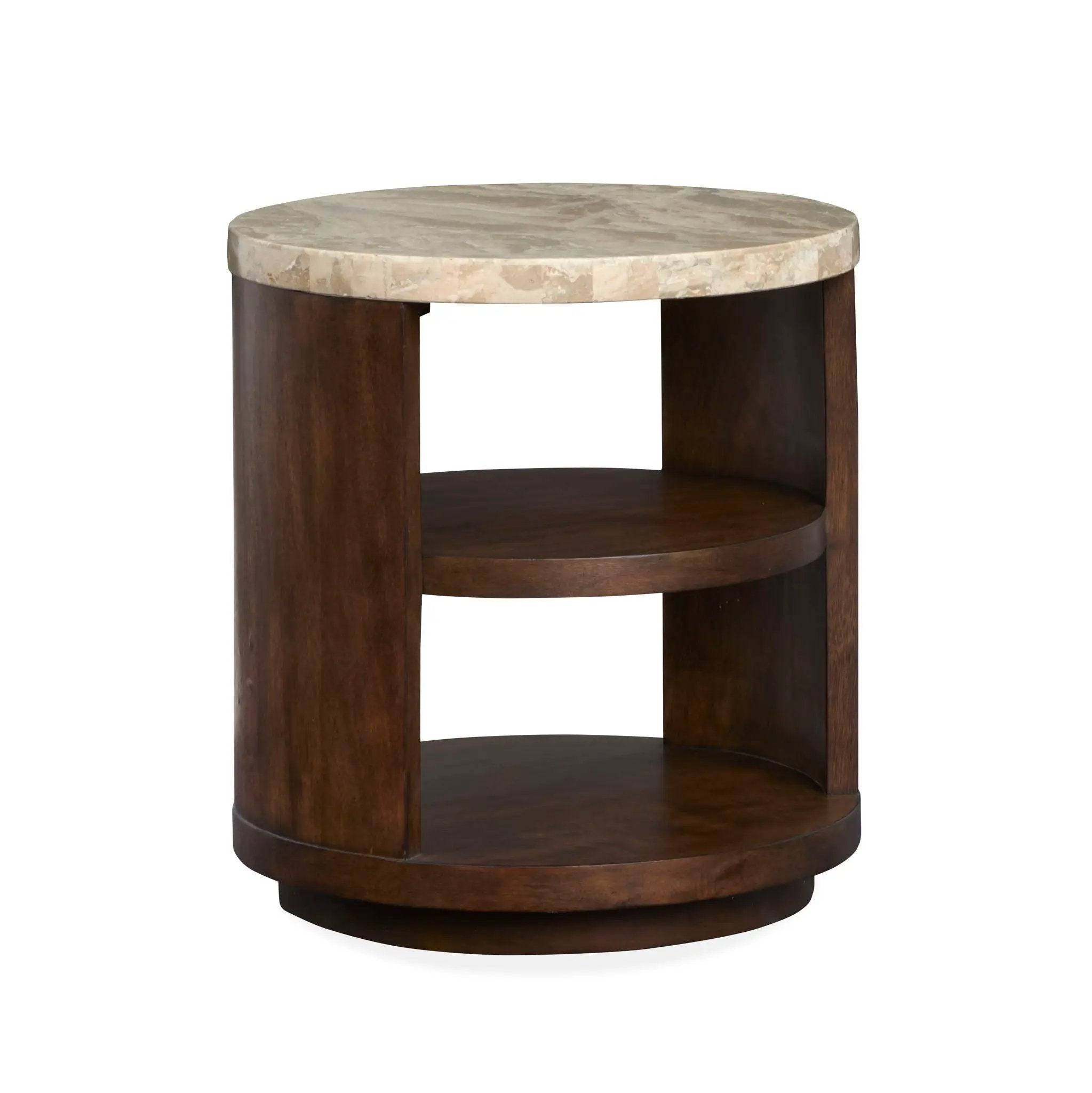 McPherson - Round End Table - Burnt Umber by Unique Piece Furniture