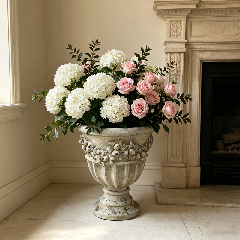 MGO Garden Planter in Rust Finish by HouseOfZazla