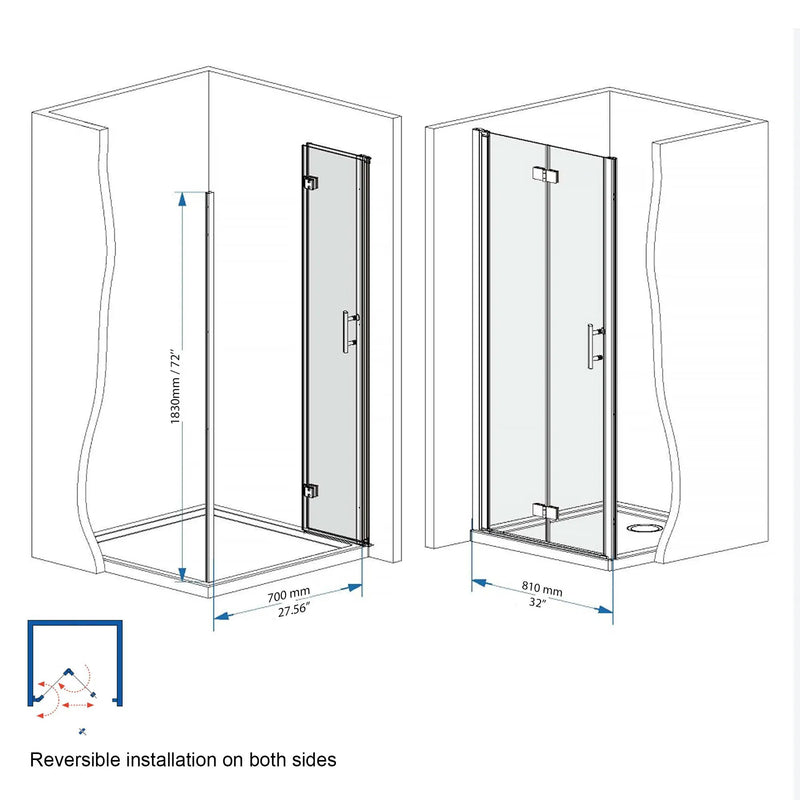 Bifold Shower Door