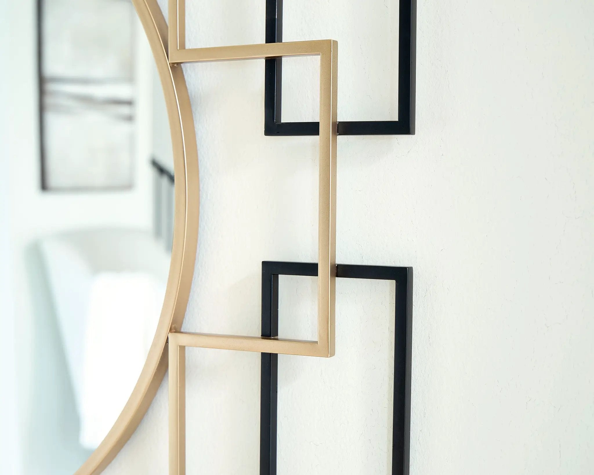 Oceanal - Accent Mirror - Black / Gold Finish by Unique Piece Furniture