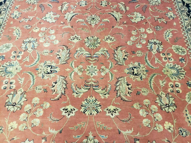 6' X 9' Vintage Fine Oriental Floral Handmade Wool Rug Vegetable Dyes Red Nice by Jewel Rugs