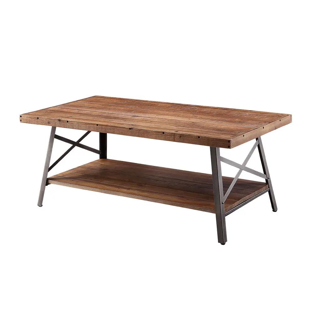 Ikram - Coffee Table - Weathered Oak & Sandy Black by Unique Piece Furniture