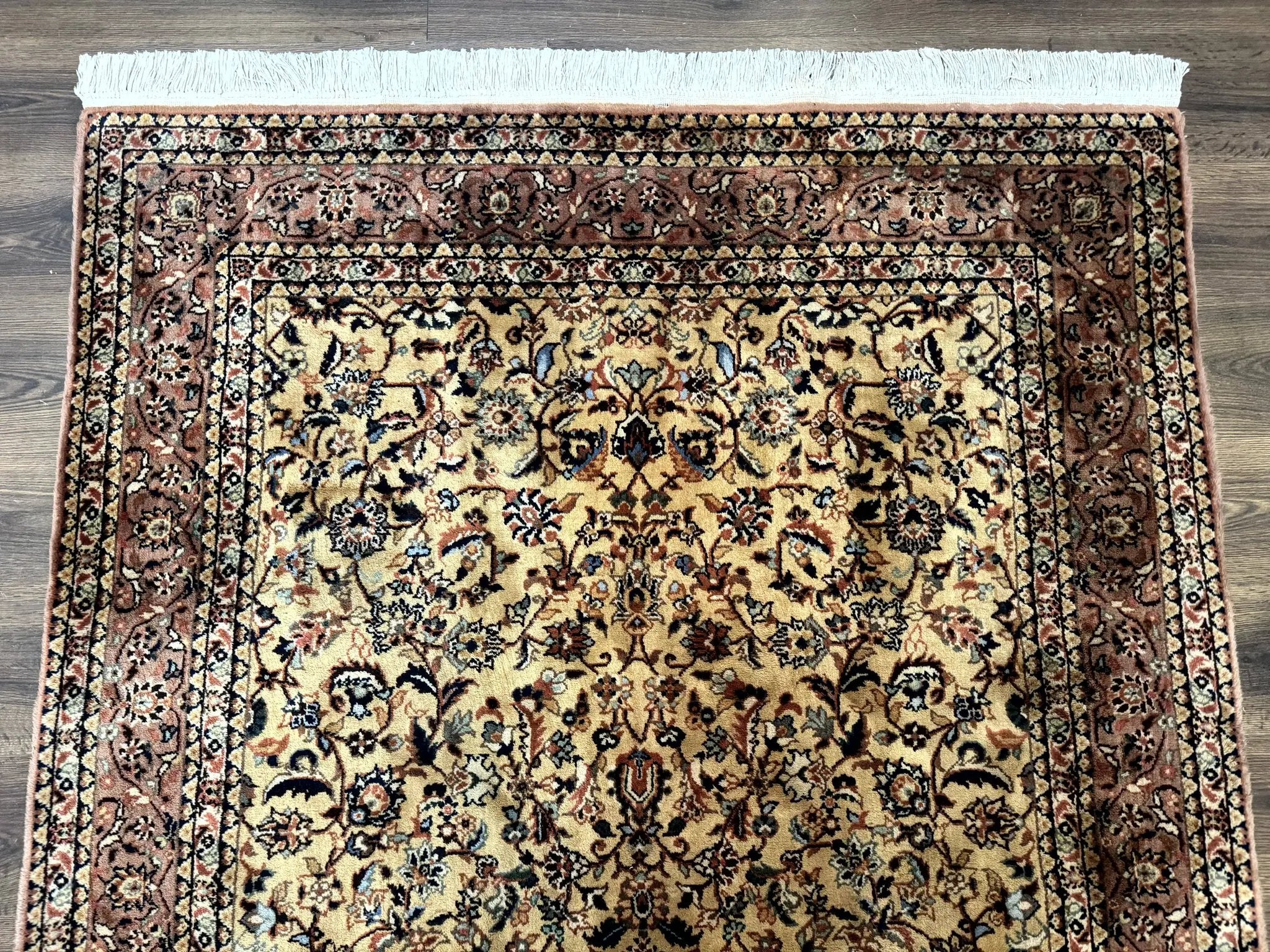 Indo Persian Rug 5x8, Light Tan/Camel, Allover Design by Jewel Rugs