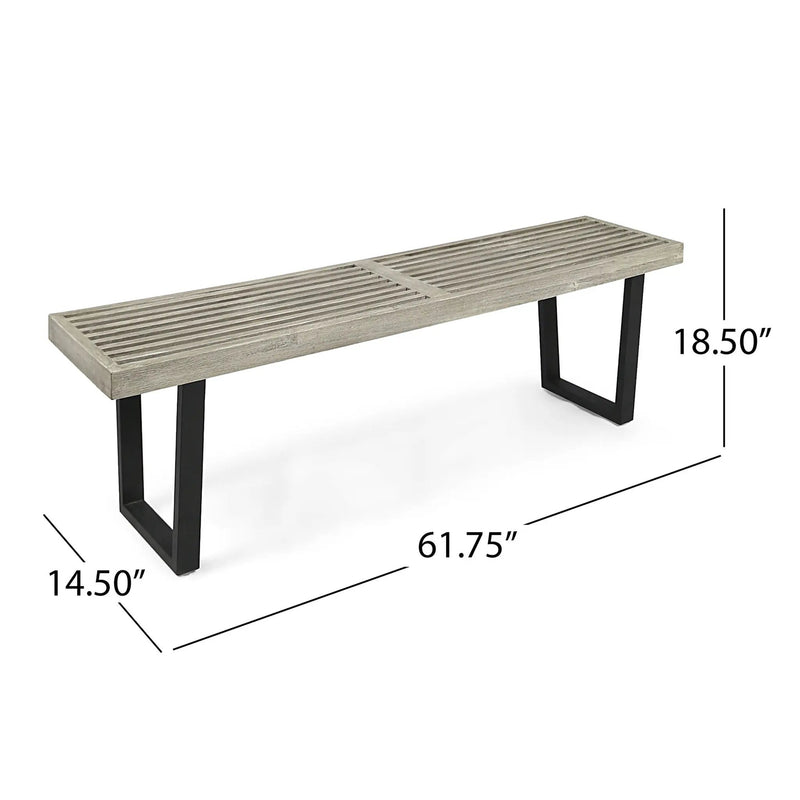 Intrinsic Outdoor Dining Bench With Slat Top by HouseOfZazla
