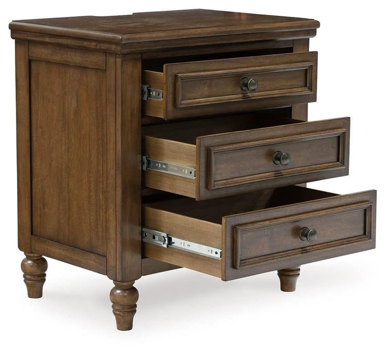 Sturlayne - Three Drawer Night Stand - Brown by Unique Piece Furniture