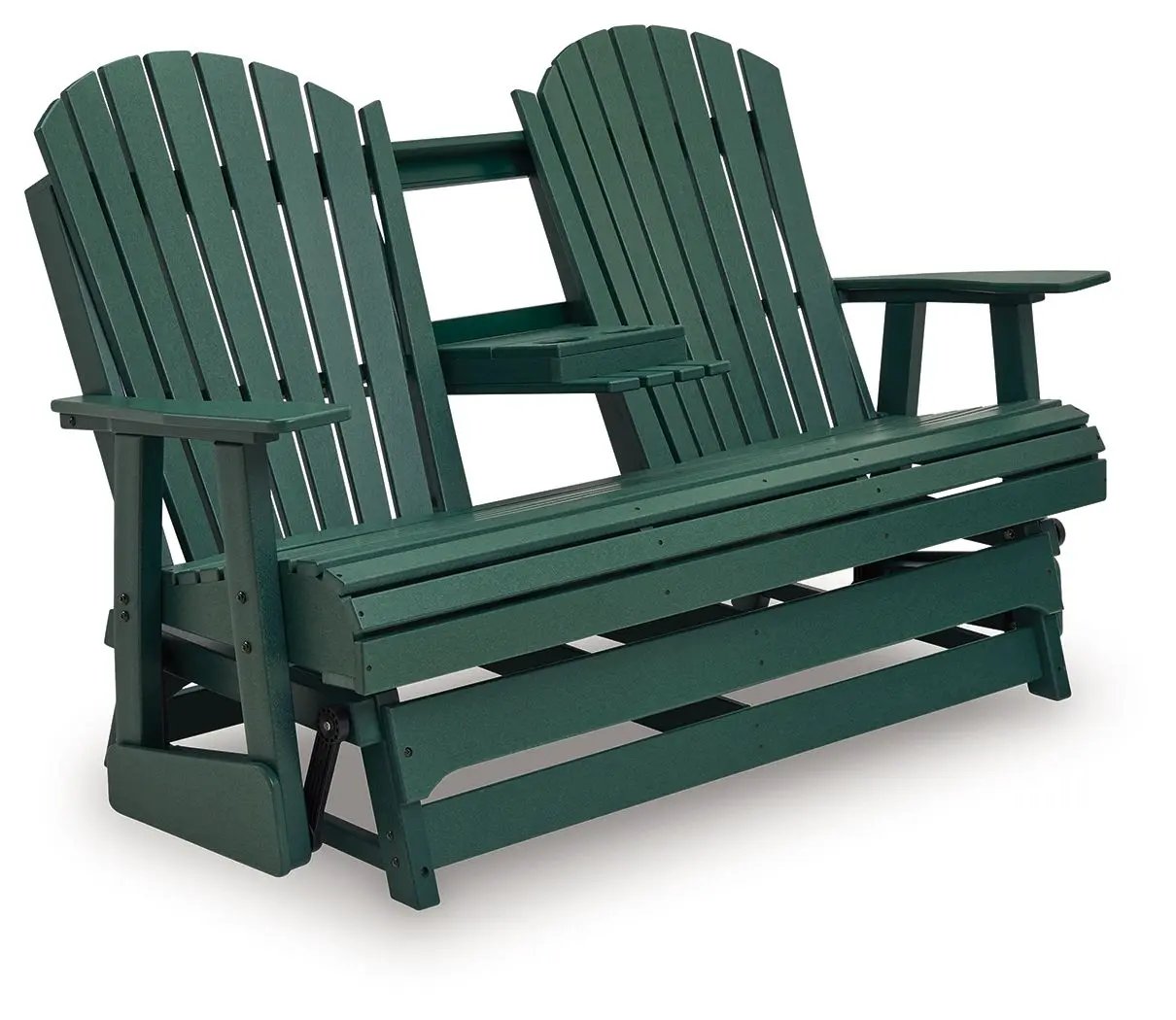 Shell Beach - Loveseat Glider - Green by Unique Piece Furniture
