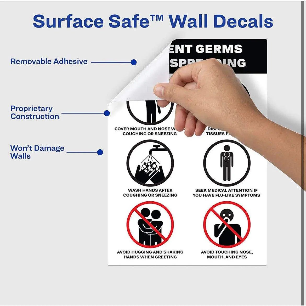 Avery Customizable Removable Wall Decals, 7" x 10", Matte White, Water Resistant Printable Labels, 3 Blank Wall Decal Stickers (61516) by Selzalot