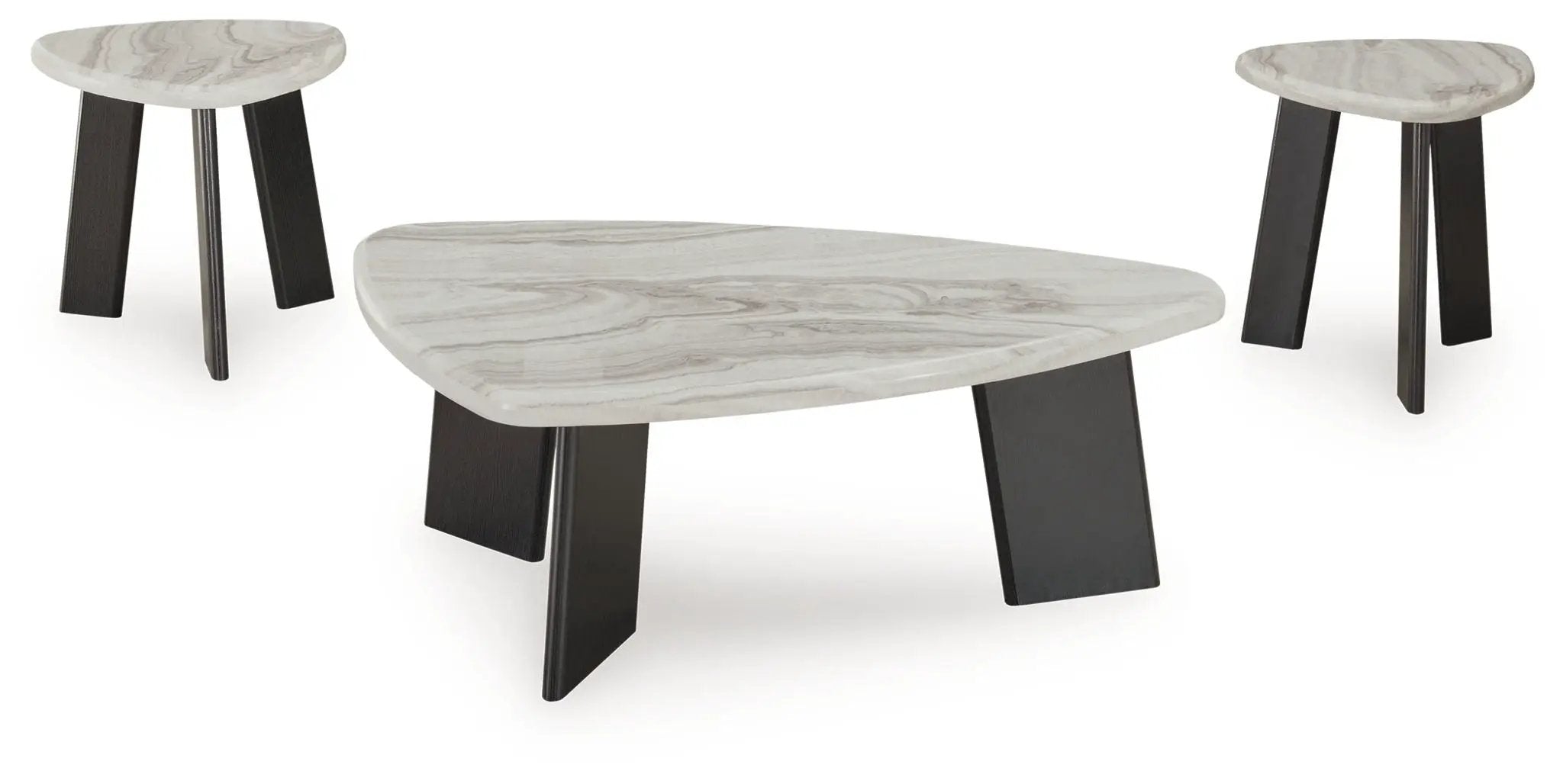 Lilyberg - Occasional Table Set (Set of 3) - Gray / Black by Unique Piece Furniture
