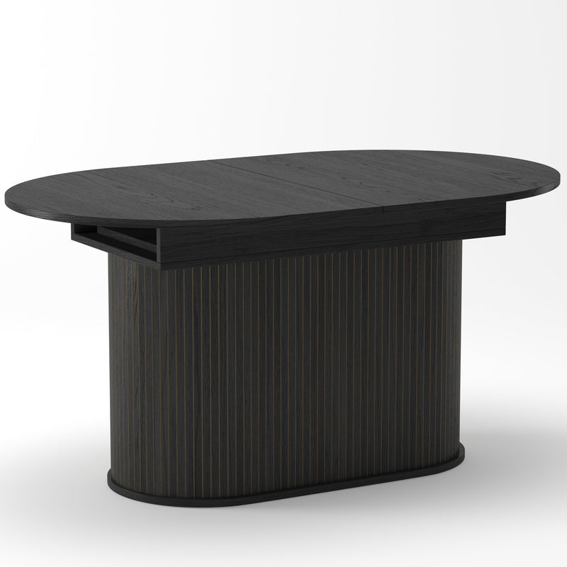 55.11'-70.86' Extendable Dining Table with Striped Legs by HouseOfZazla