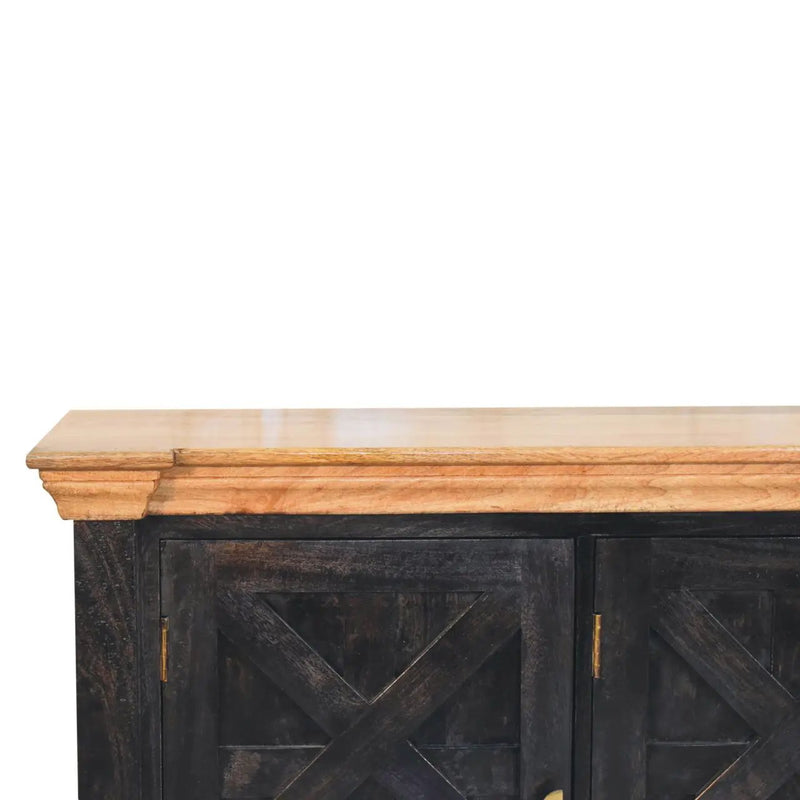 Regal - Rustic Sideboard - Black by HouseOfZazla